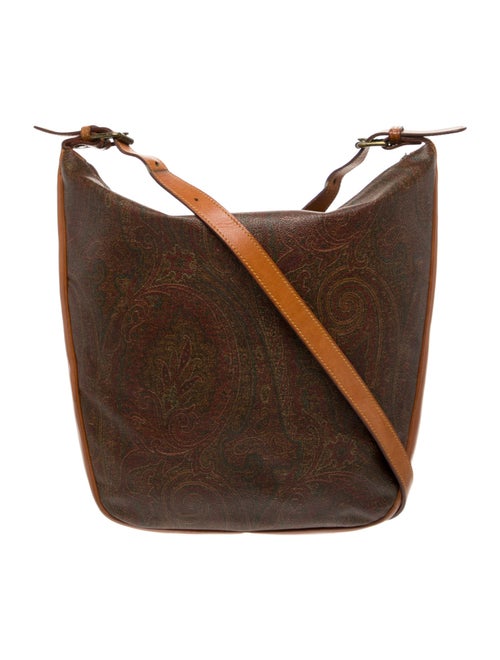 Etro Leather Messenger Bag