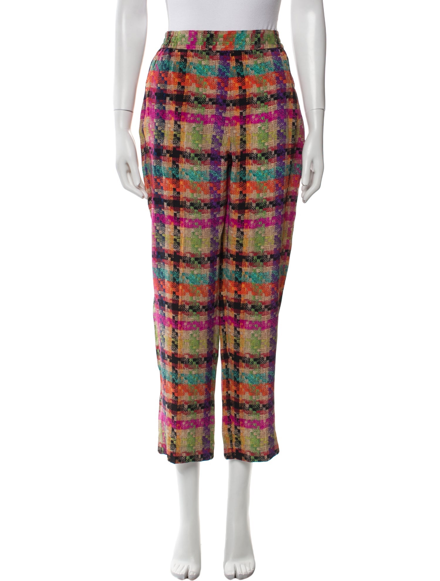 Etro Silk Straight Leg Pants