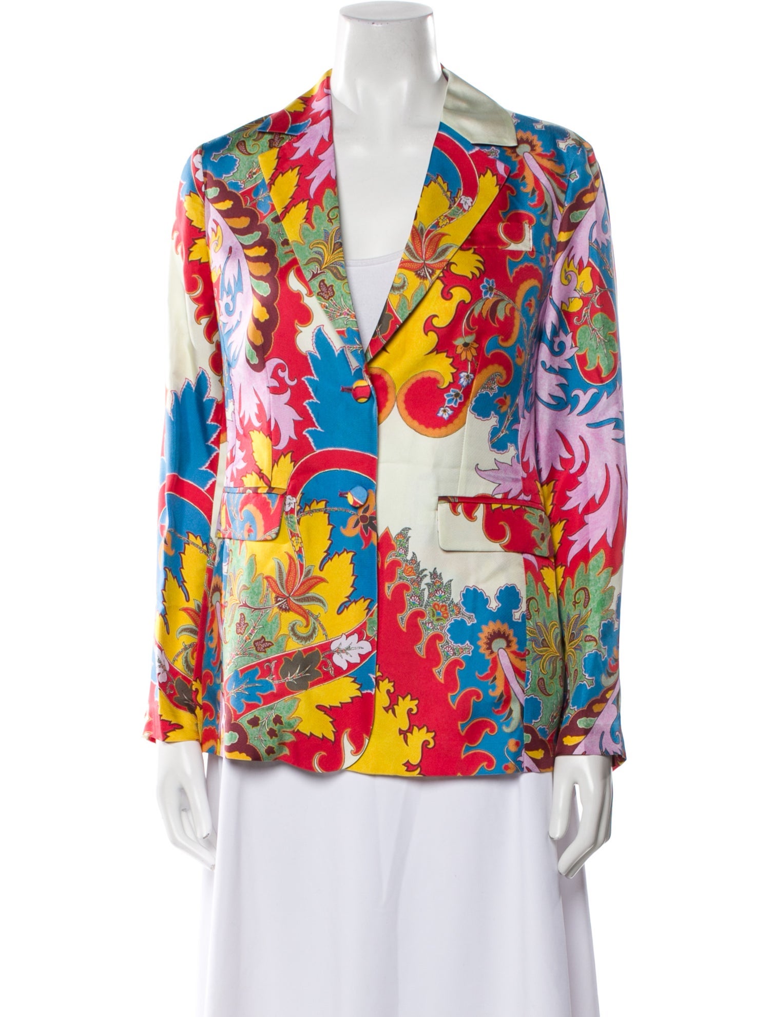 Etro Silk Paisley Print Blazer
