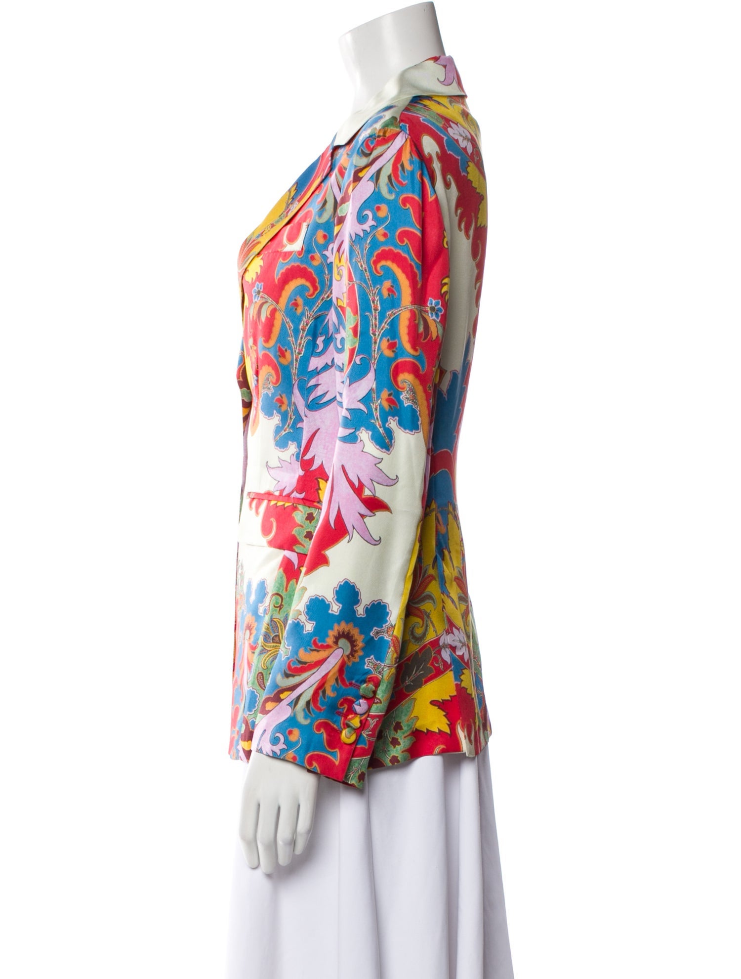 Etro Silk Paisley Print Blazer
