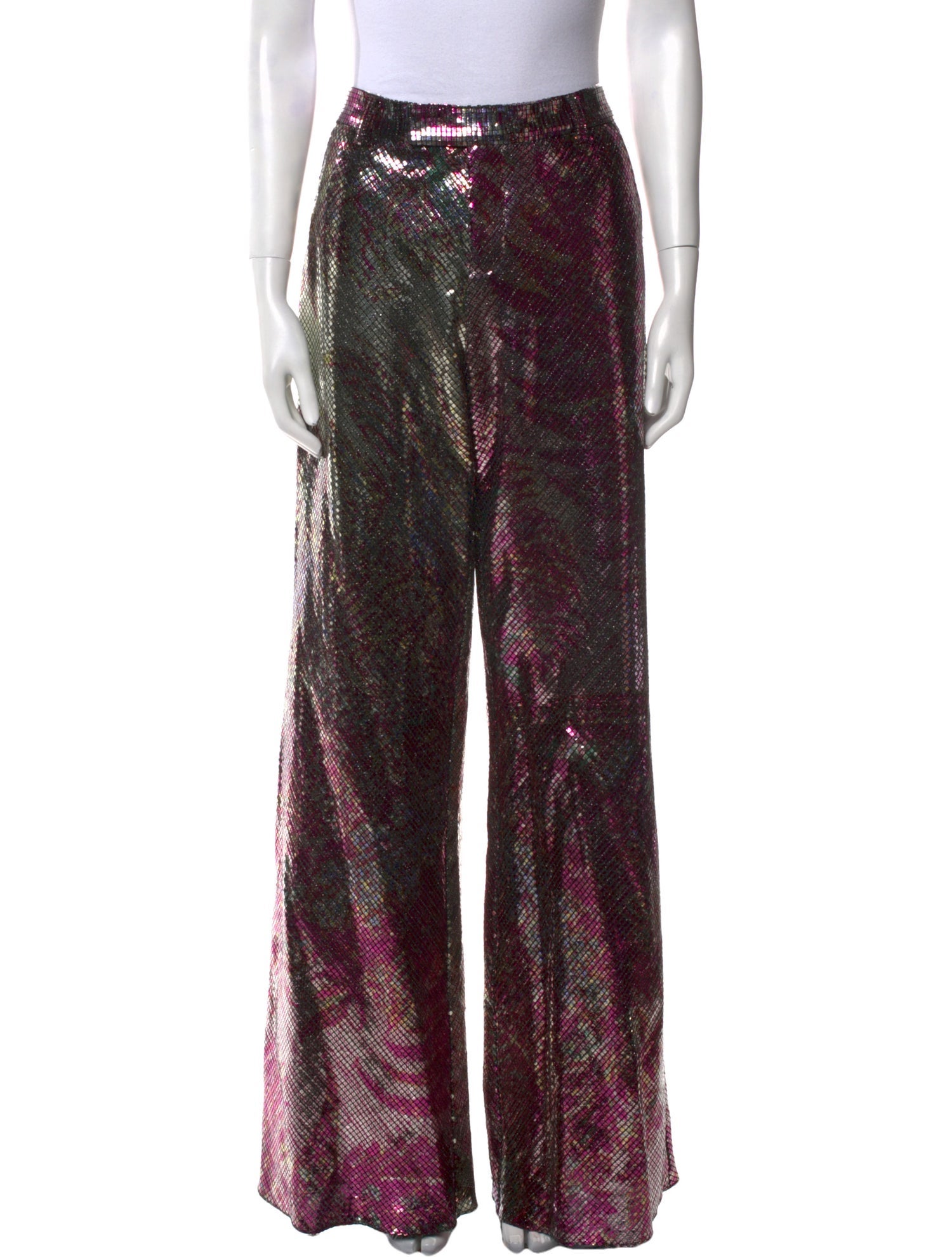 Etro Animal Print Wide Leg Pants