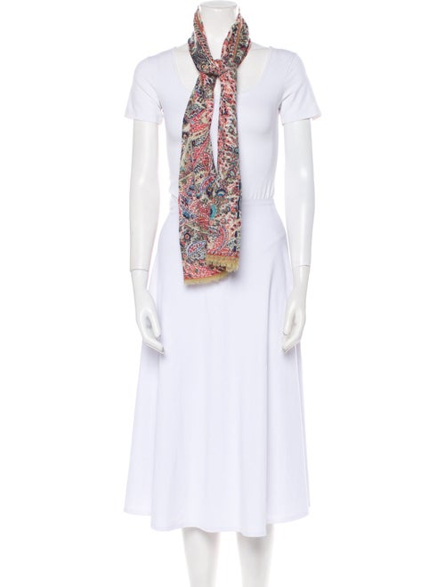 Etro Cashmere Paisley Print Scarf