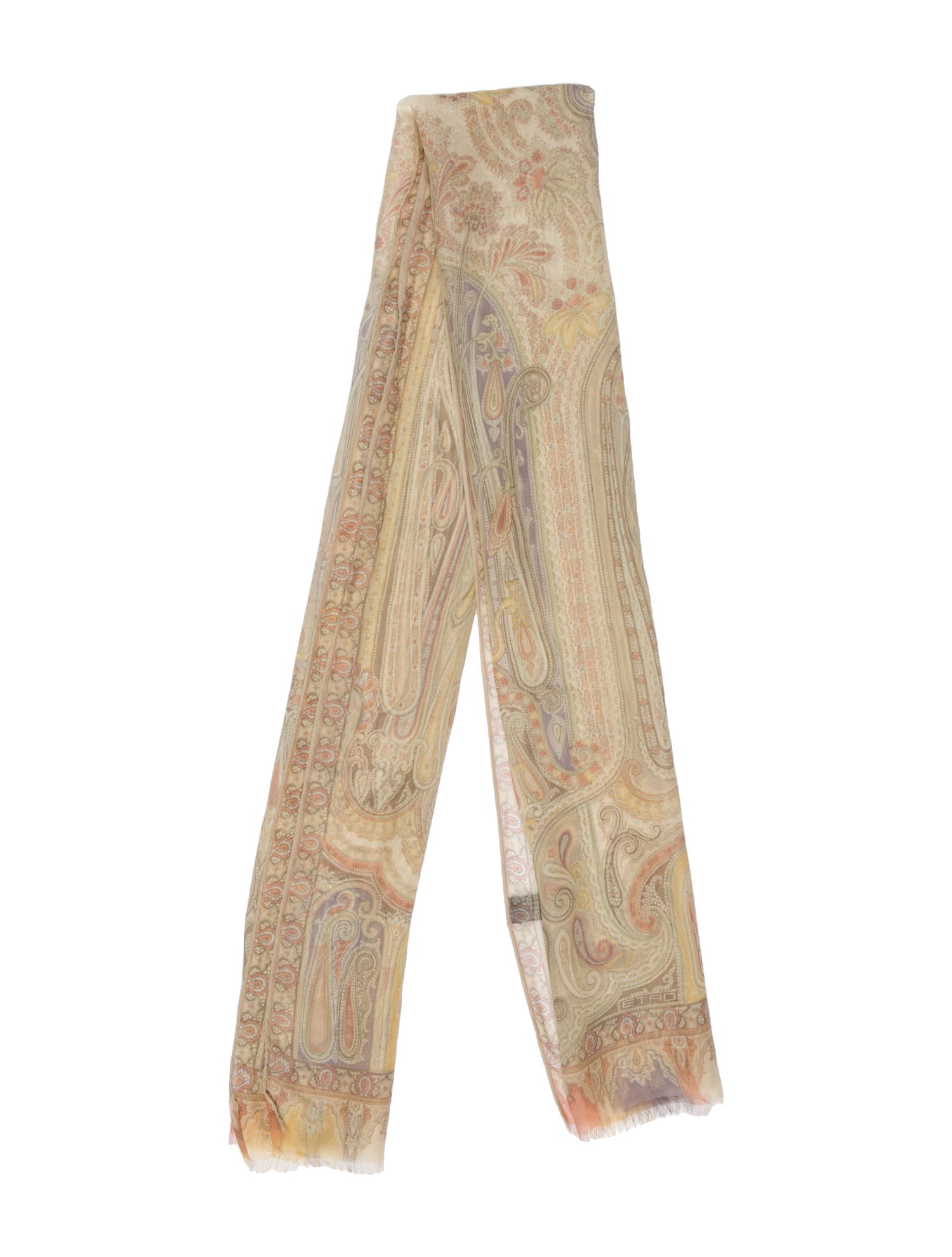 Etro Cashmere Paisley Print Scarf w/ Tags