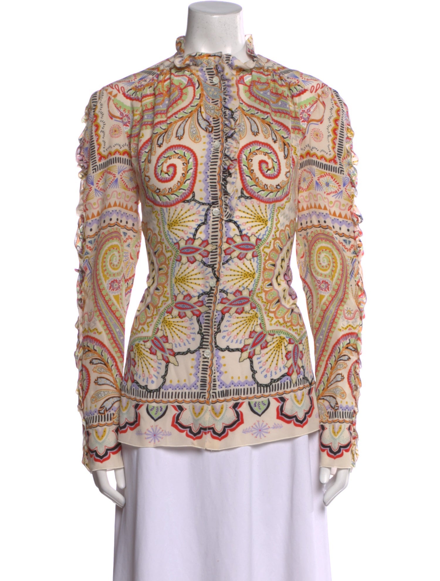 Etro Silk Paisley Print Blouse w/ Tags