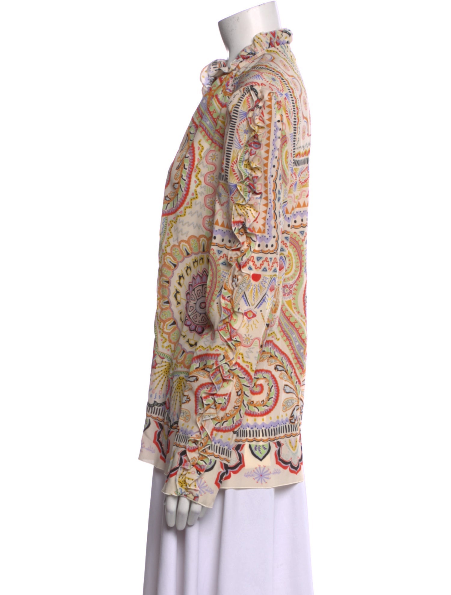 Etro Silk Paisley Print Blouse w/ Tags