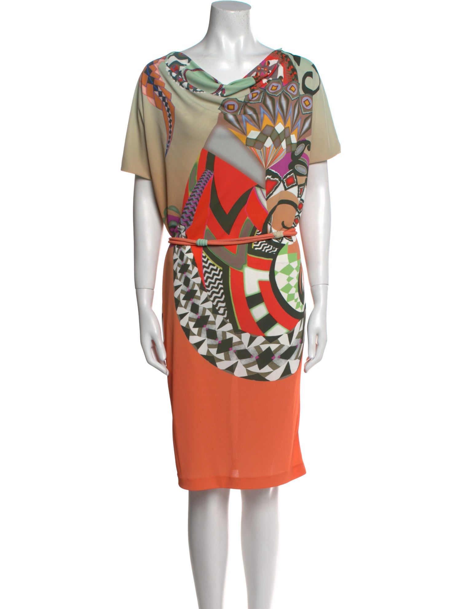 Etro Printed Knee-Length Dress w/ Tags