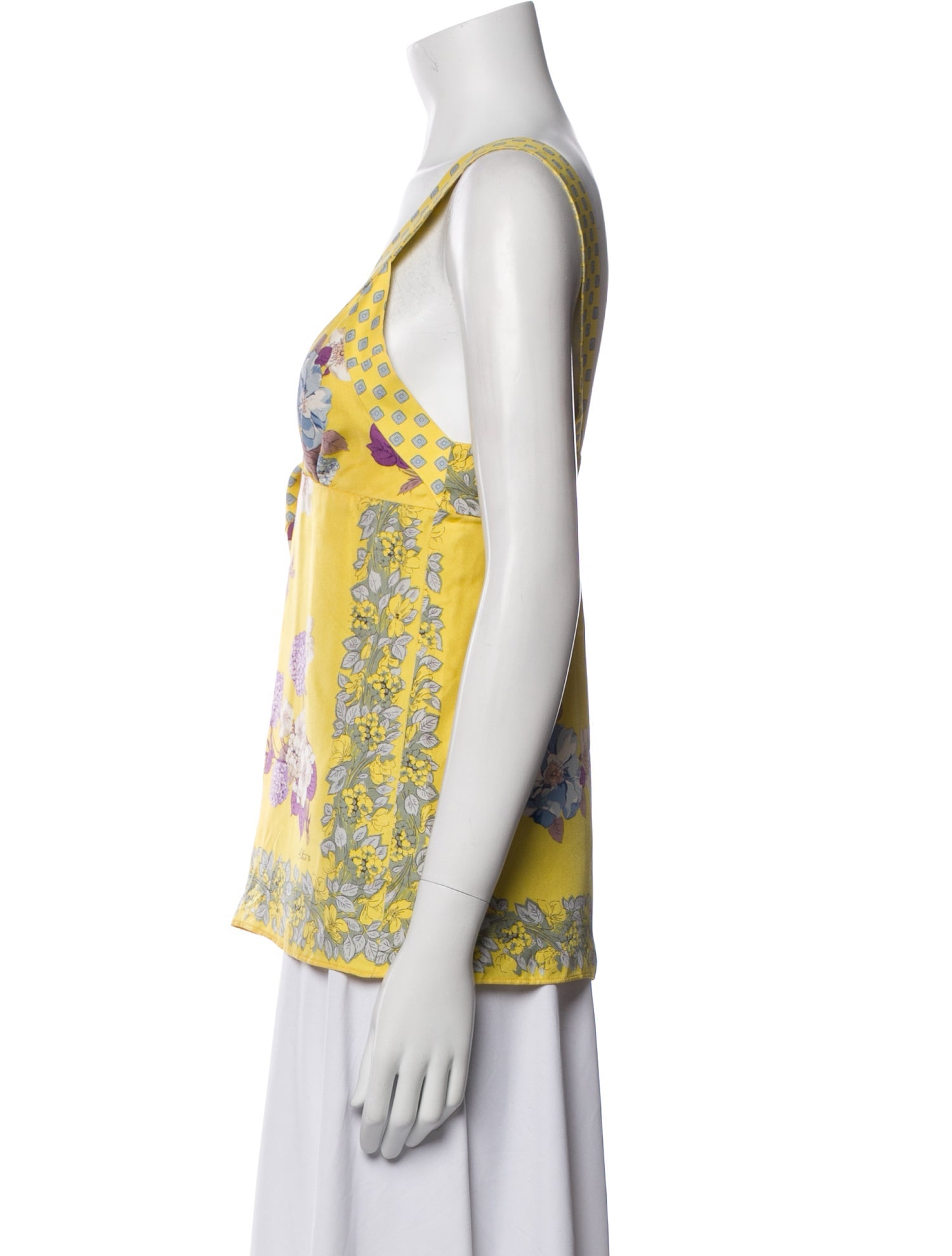 Etro Silk Floral Print Blouse