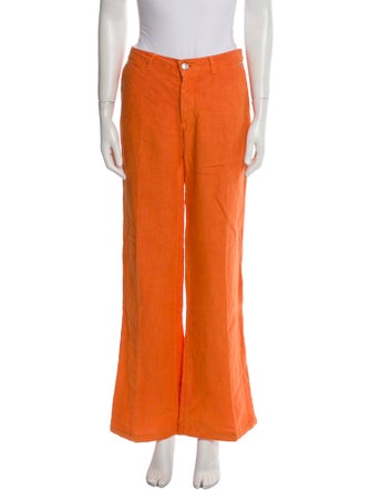 Etro Linen Wide Leg Pants