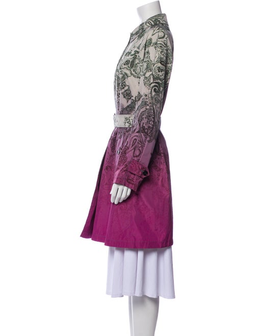 Etro Paisley Print Trench Coat