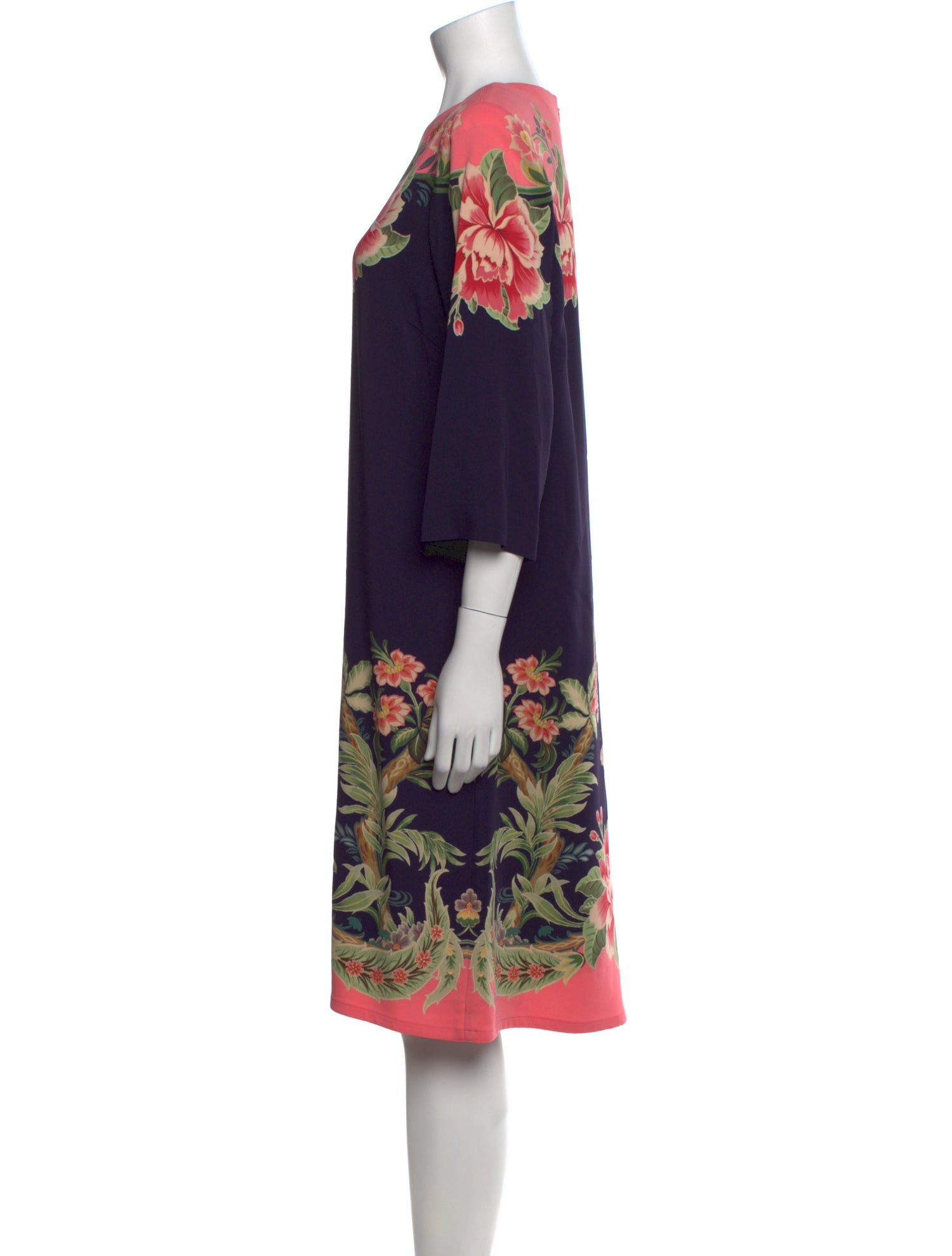 Etro Floral Print Knee-Length Dress