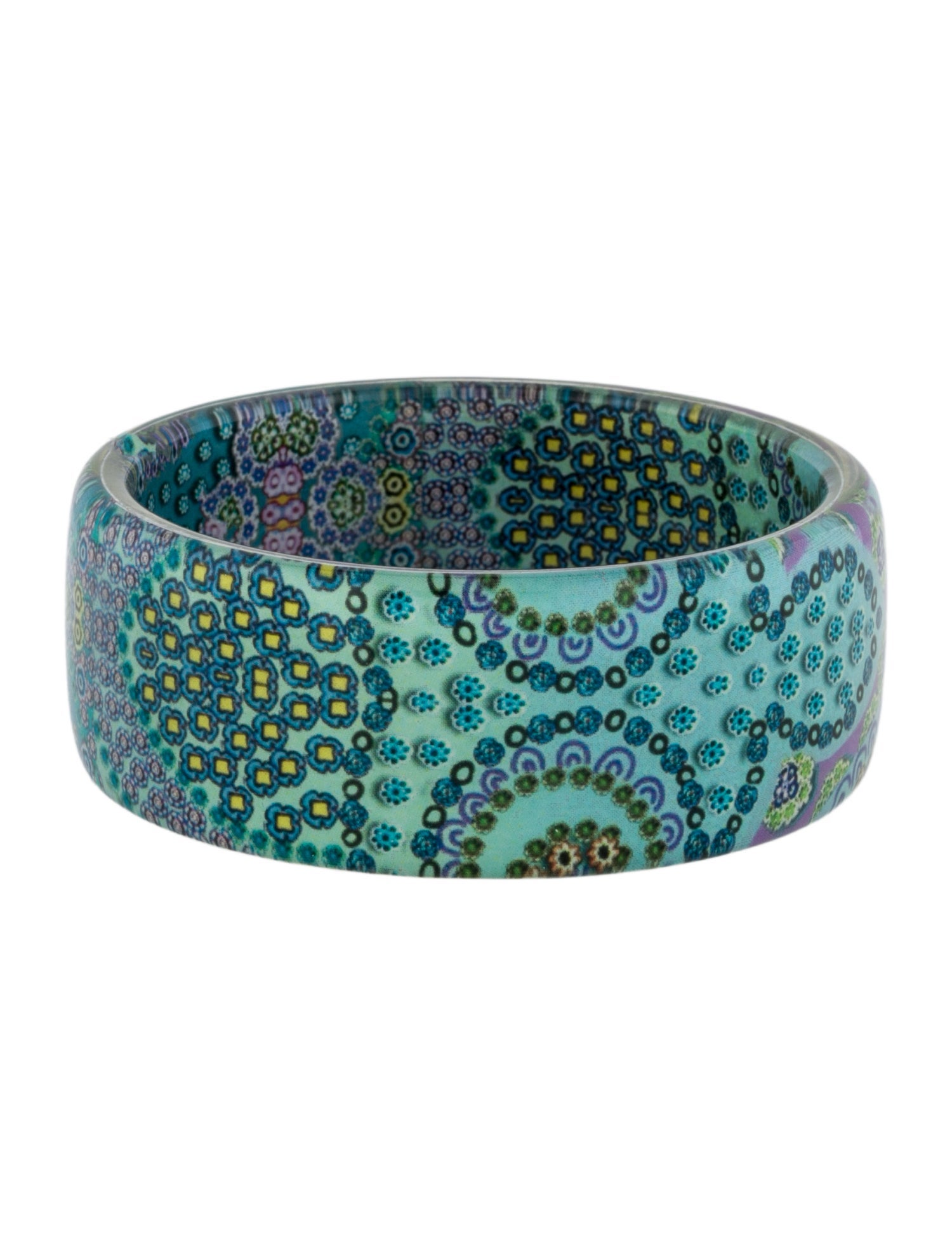 Etro Resin Printed Bangle Bracelet