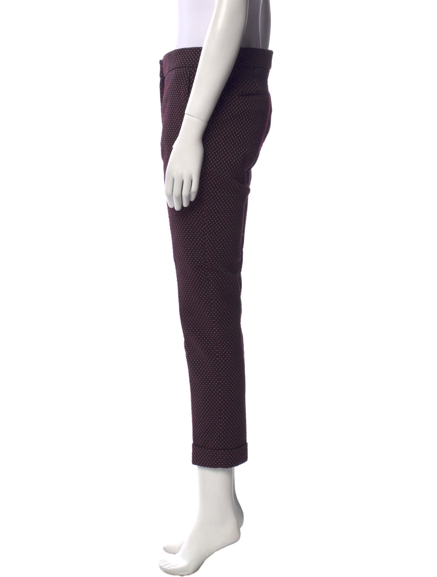 Etro Polka Dot Print Skinny Leg Pants