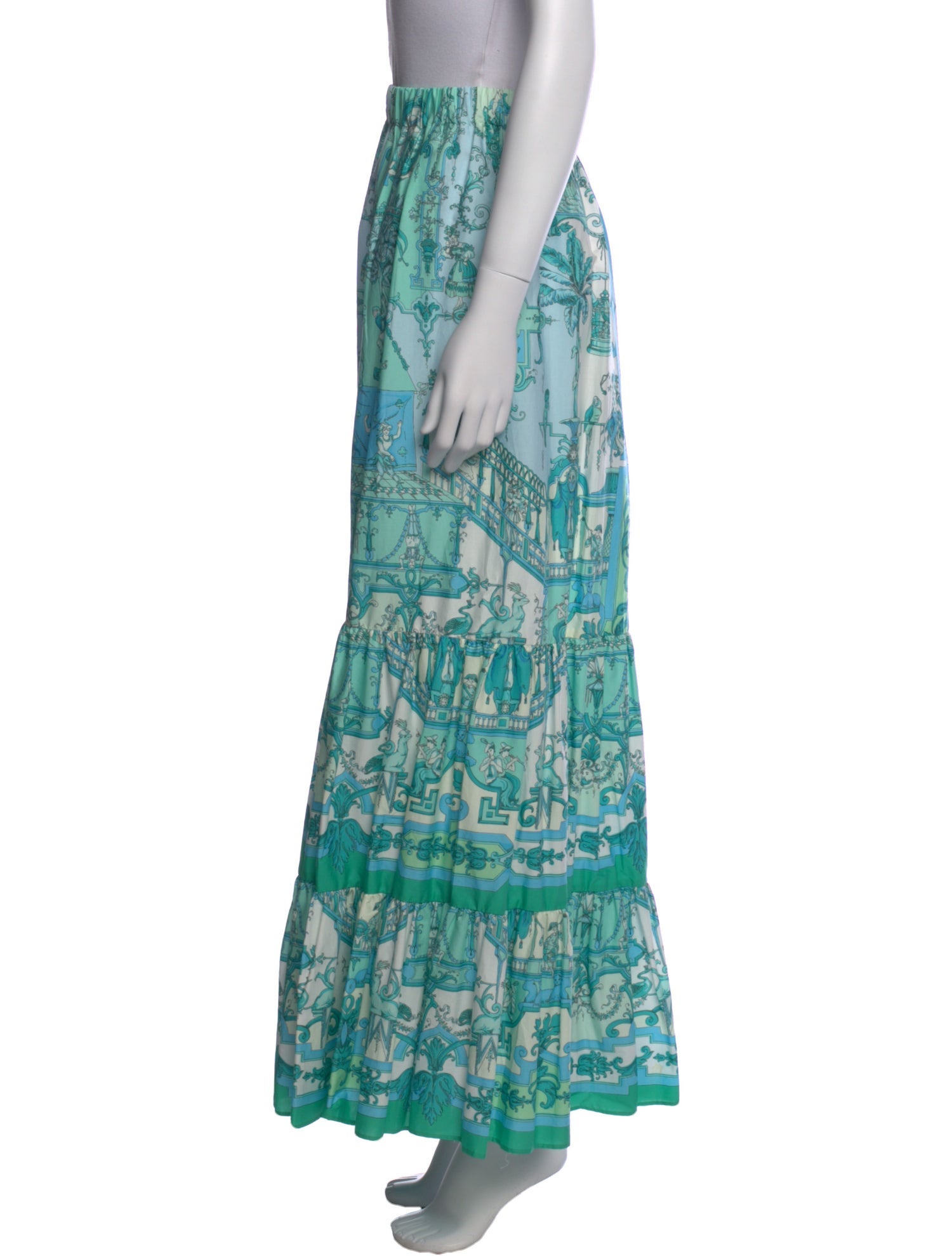 Etro Floral Print Long Skirt w/ Tags