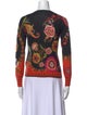 Etro Floral Print Crew Neck Sweater