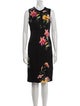 Etro Floral Print Knee-Length Dress
