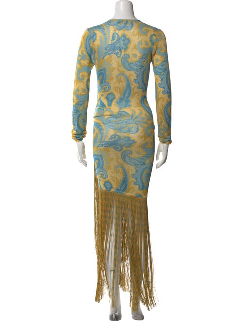 Etro Paisley Print Long Dress
