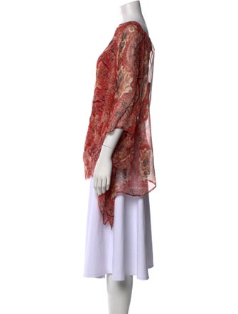 Etro Silk Paisley Print Blouse