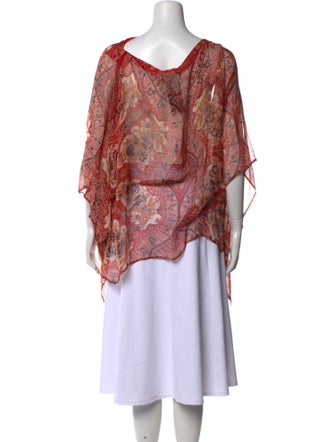 Etro Silk Paisley Print Blouse