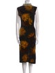 Etro Floral Print Midi Length Dress