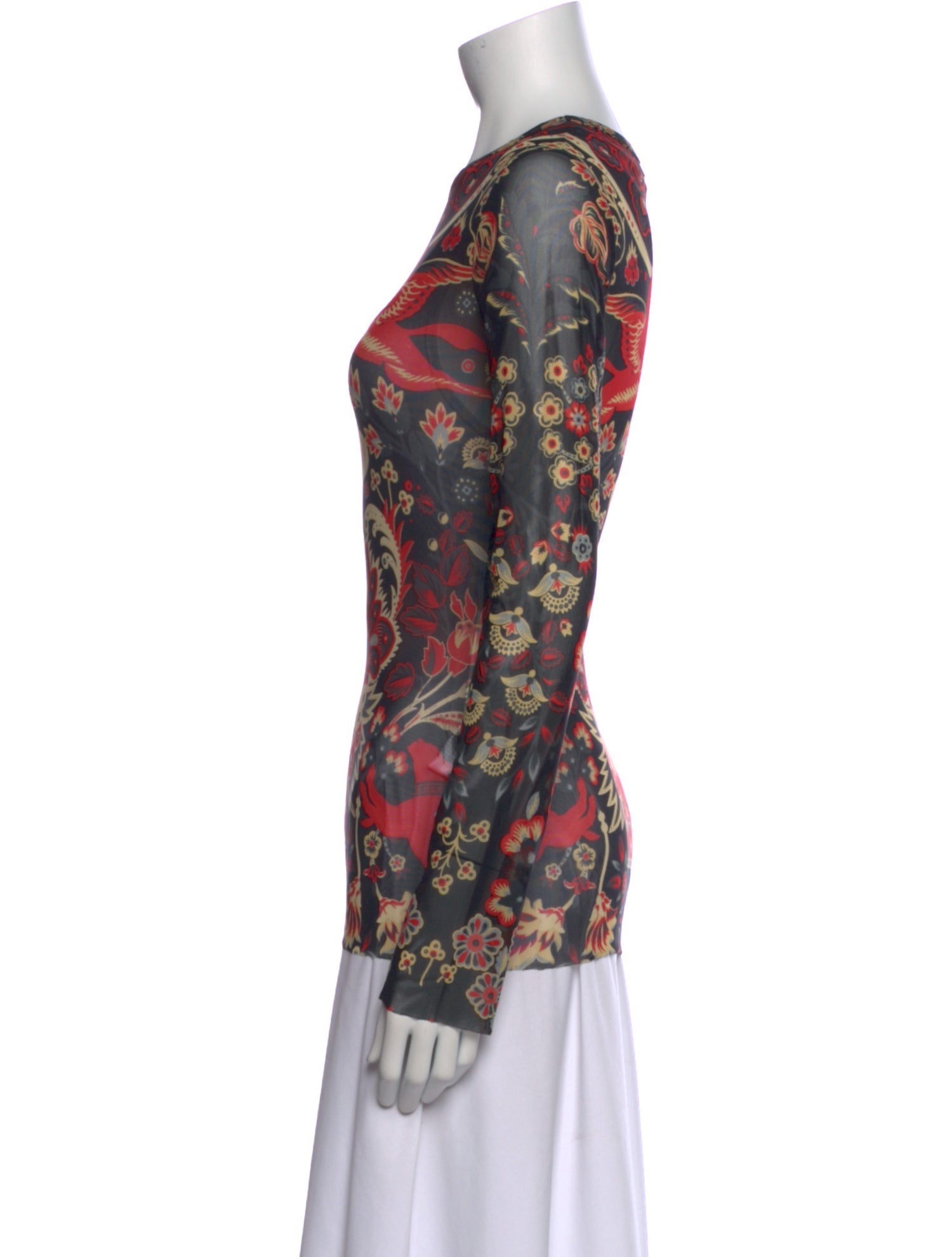 Etro Printed Scoop Neck Top