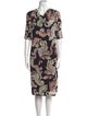 Etro Paisley Print Knee-Length Dress