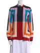 Etro Silk Printed Button-Up Top