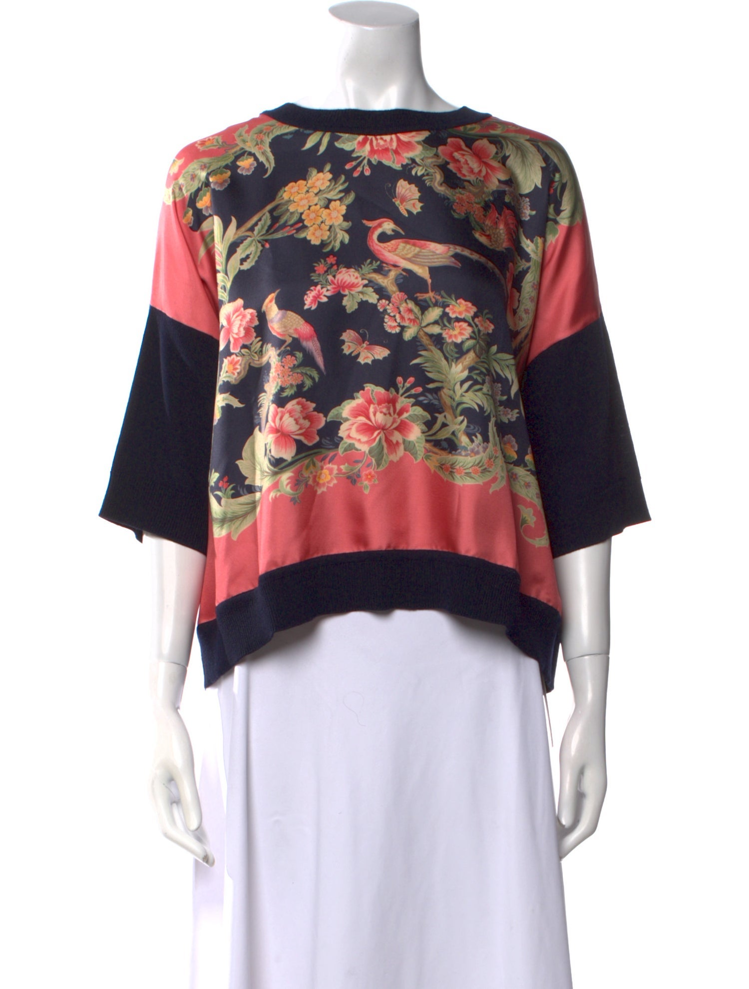 Etro Wool Floral Print Sweater w/ Tags