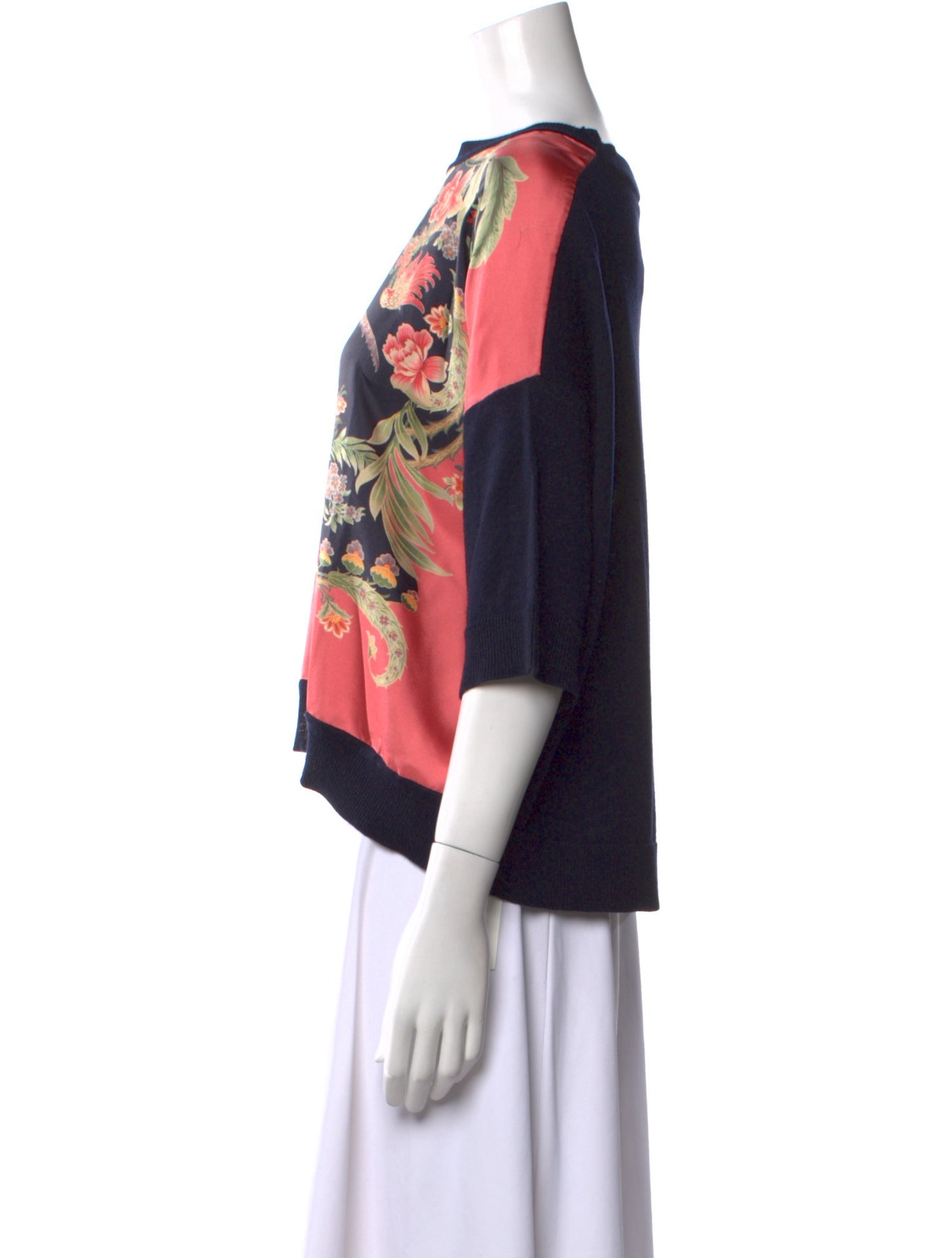 Etro Wool Floral Print Sweater w/ Tags