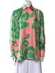 Etro Silk Printed Button-Up Top