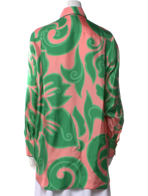 Etro Silk Printed Button-Up Top