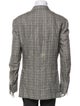 Etro Linen Plaid Print Blazer