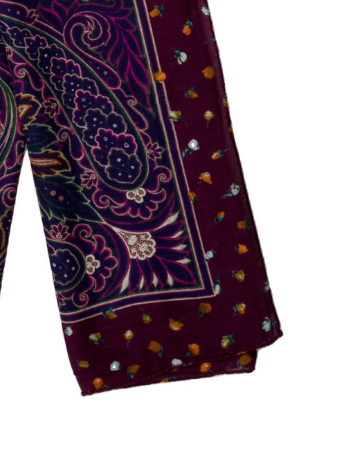 Etro Silk Paisley Print Scarf