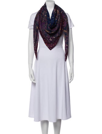 Etro Silk Paisley Print Scarf