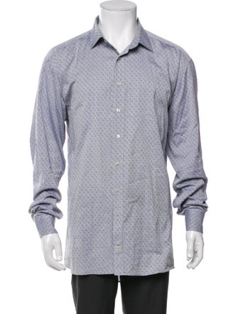 Etro Printed Long Sleeve Dress Shirt