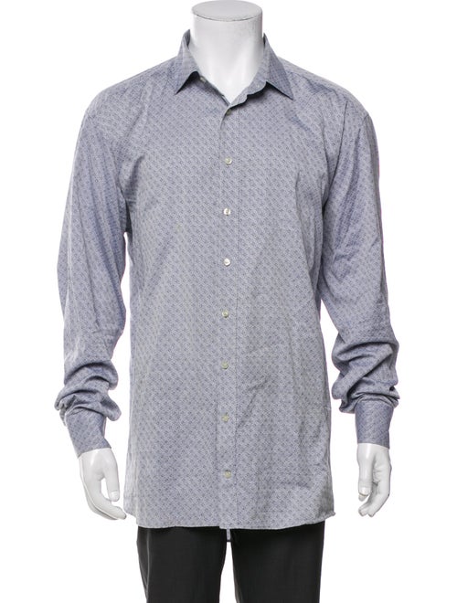 Etro Printed Long Sleeve Dress Shirt