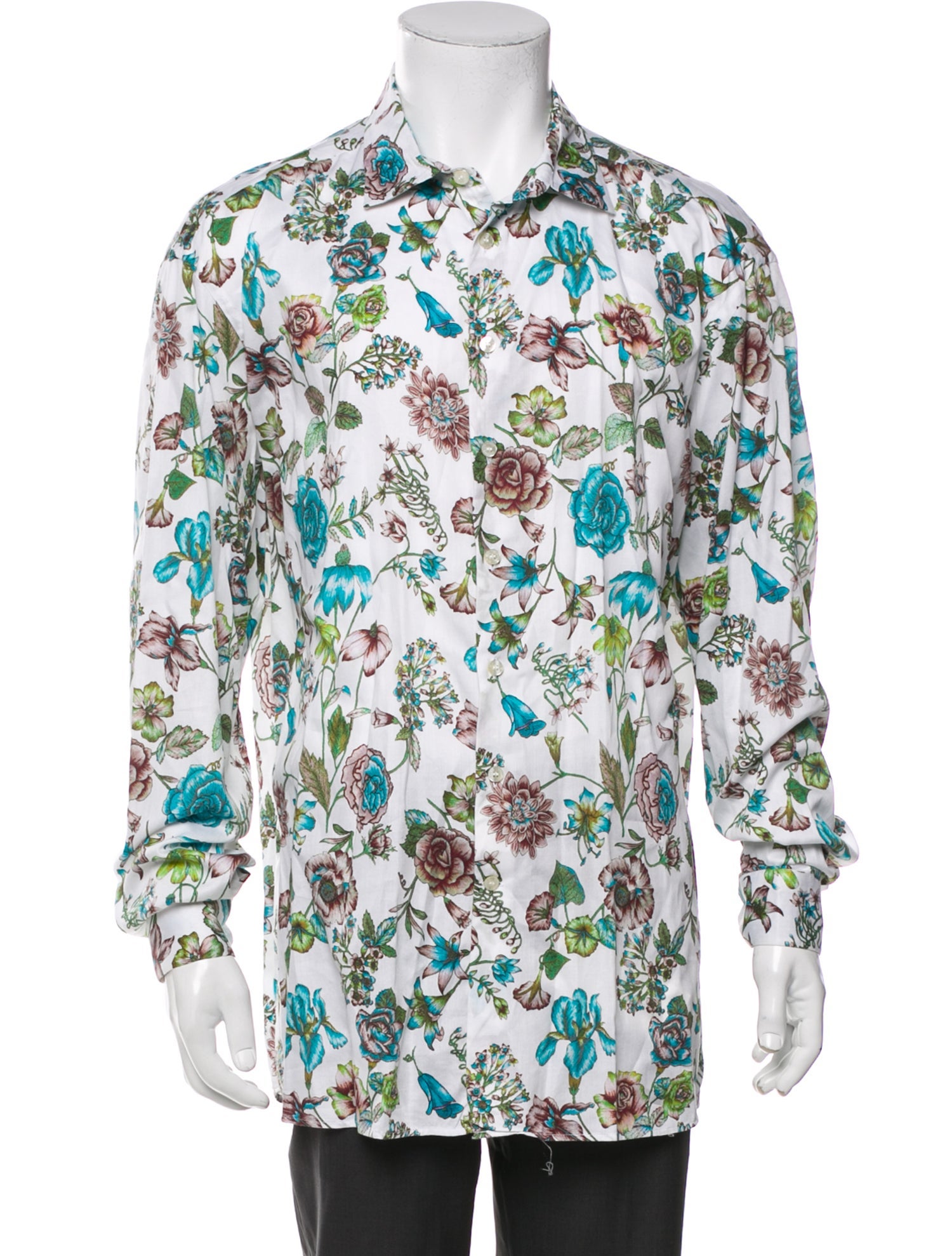 Etro Floral Print Long Sleeve Shirt