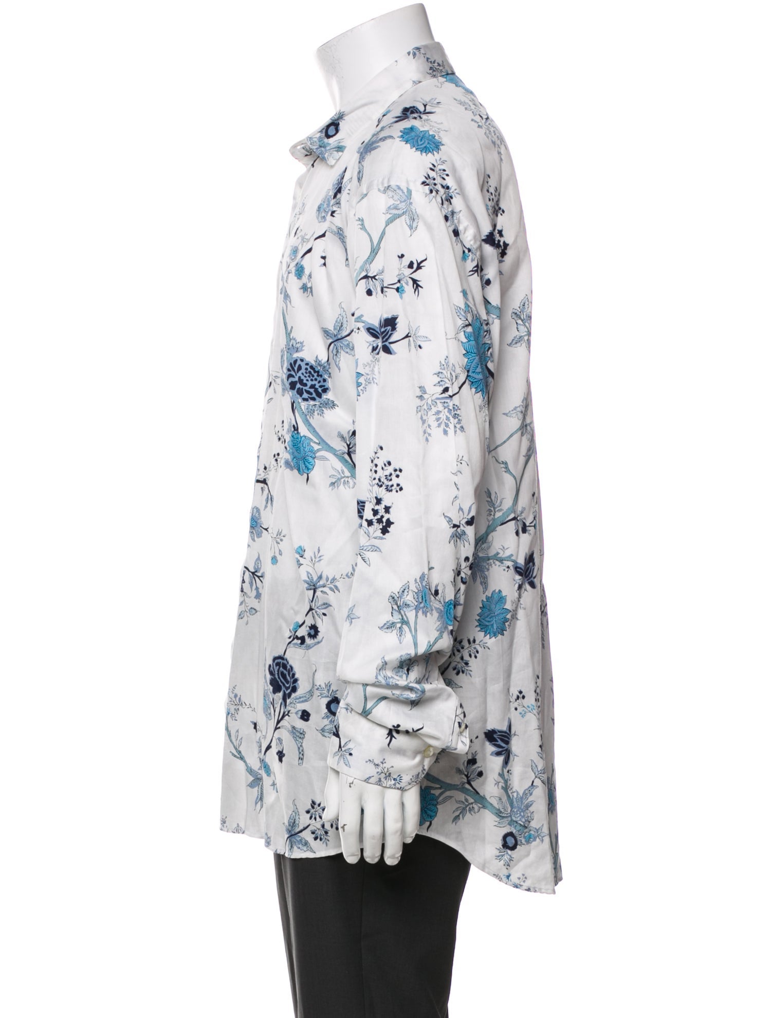 Etro Floral Print Long Sleeve Shirt