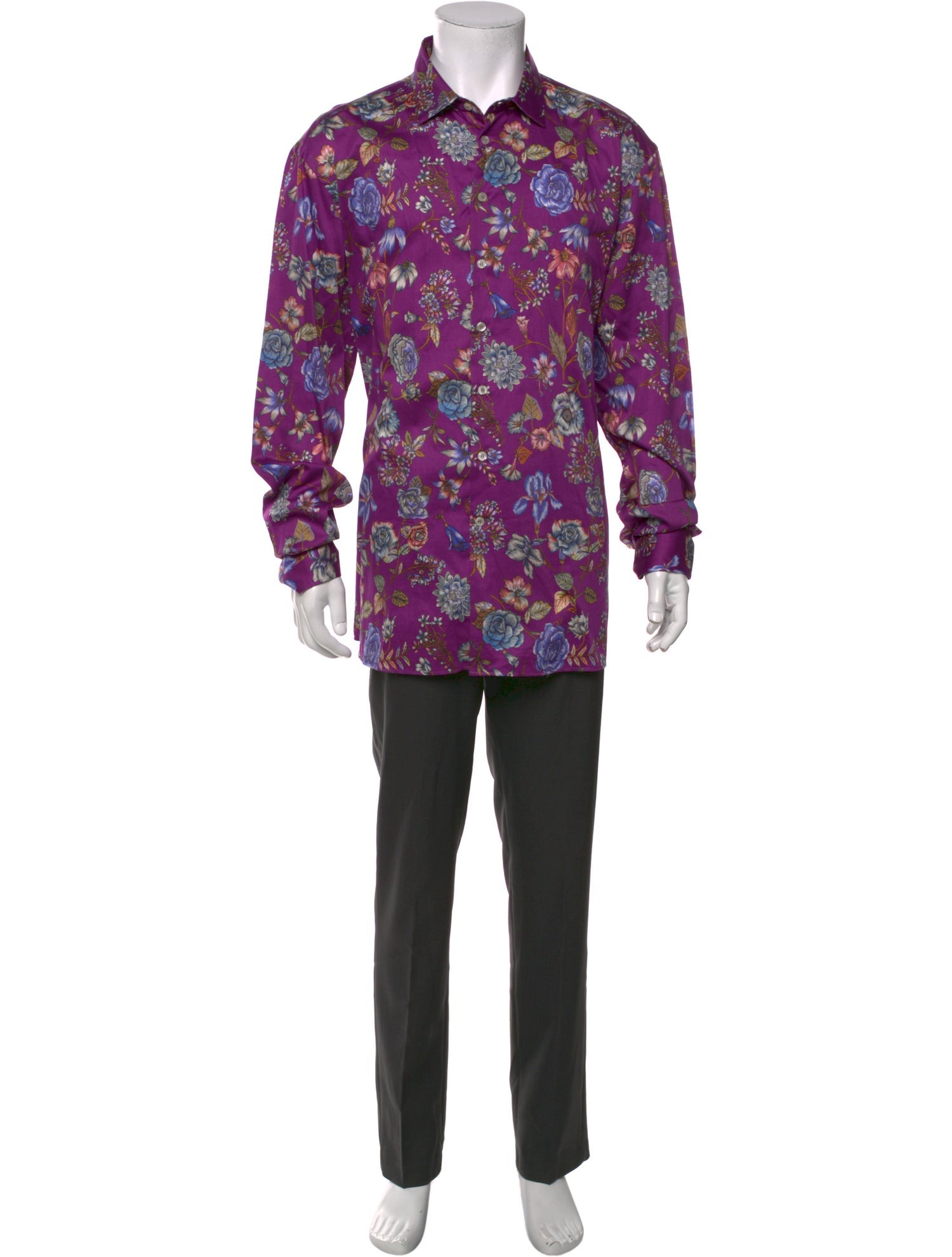 Etro Floral Print Long Sleeve Shirt w/ Tags