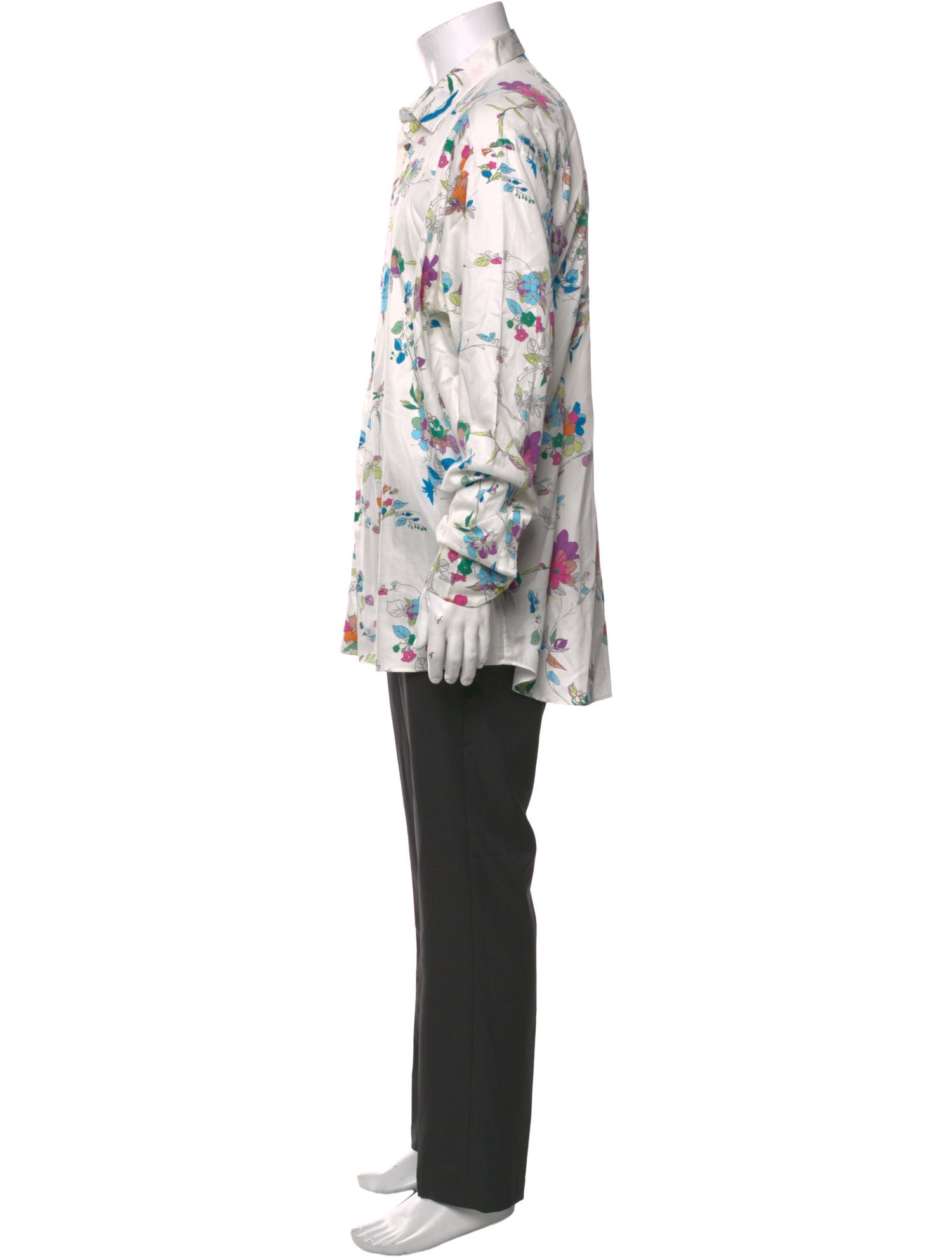 Etro Floral Print Long Sleeve Shirt