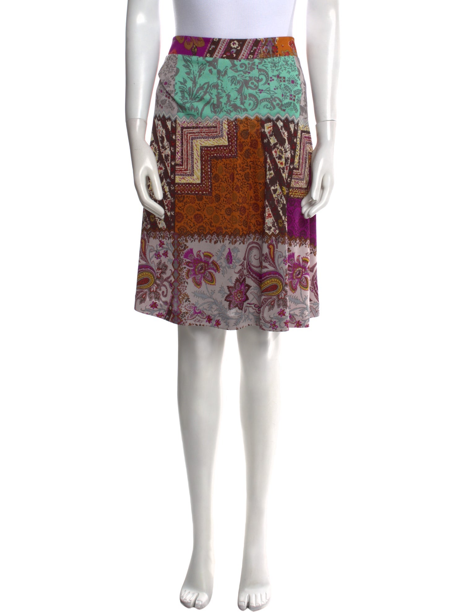 Etro Printed Knee-Length Skirt