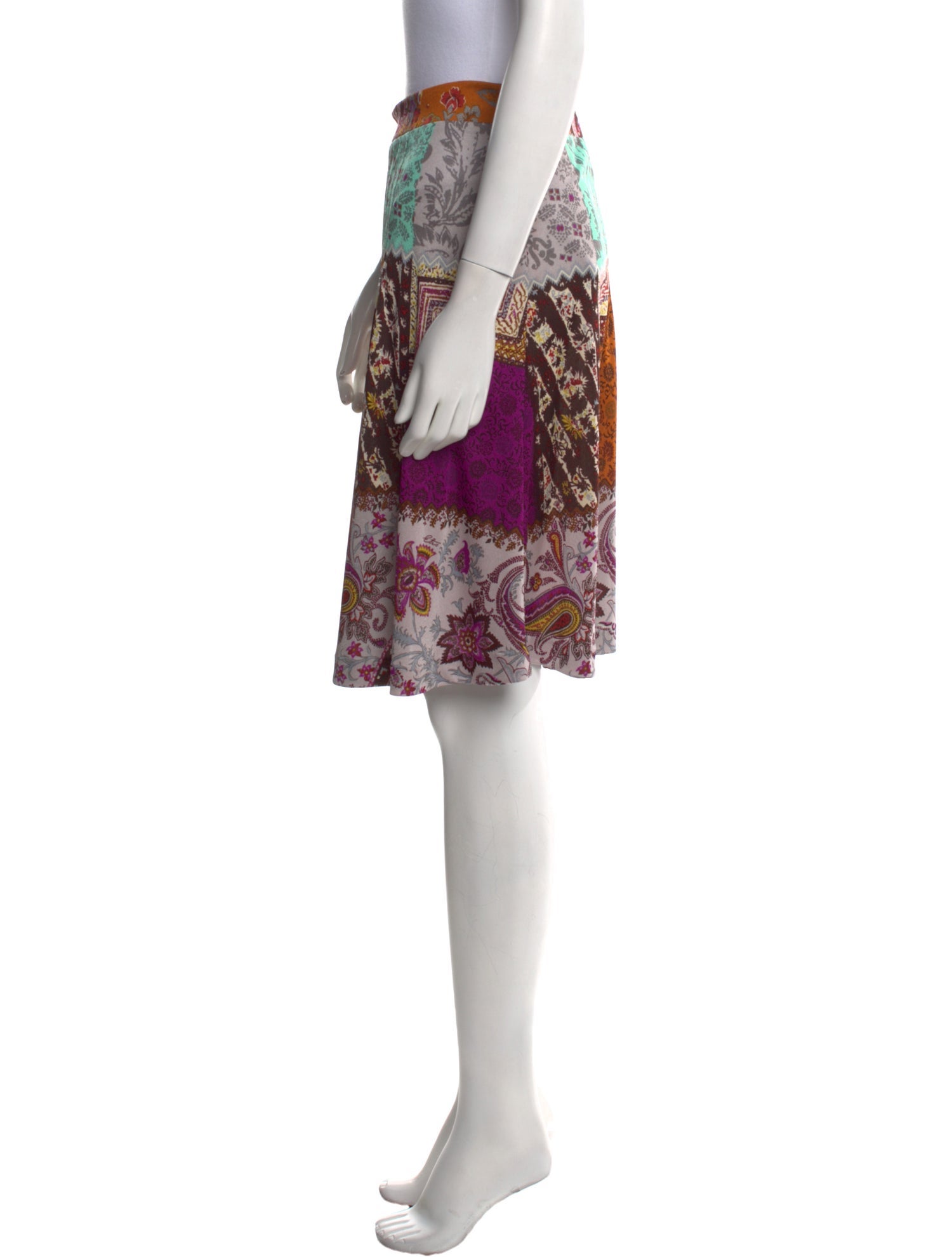 Etro Printed Knee-Length Skirt