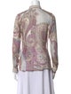 Etro Silk Printed Button-Up Top