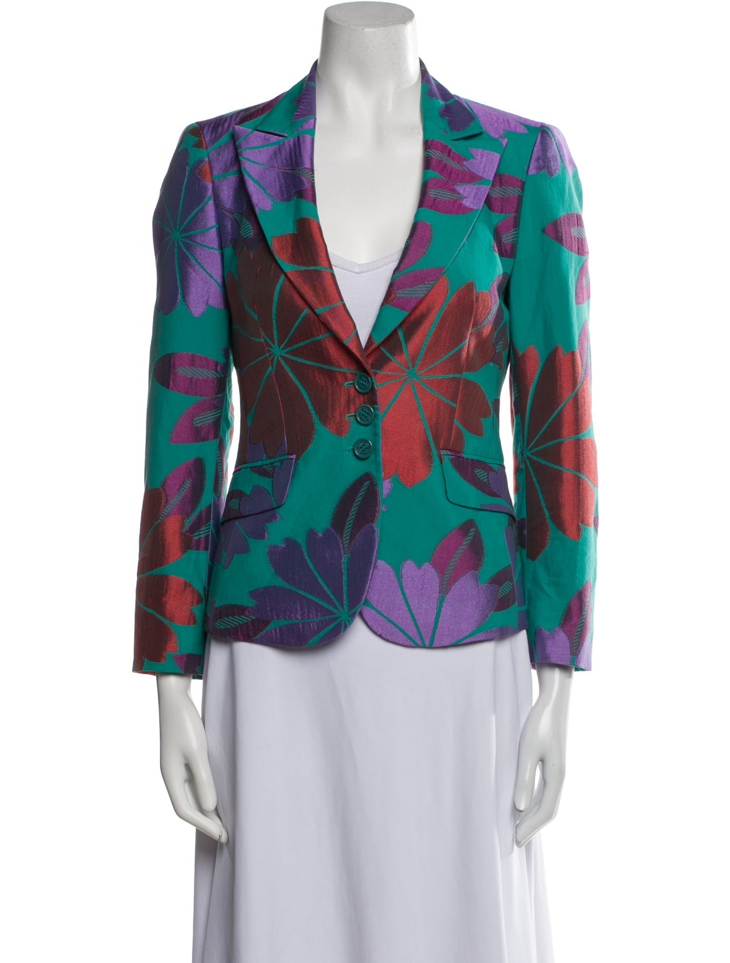 Etro Floral Print Blazer