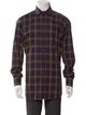 Etro Plaid Print Long Sleeve Shirt