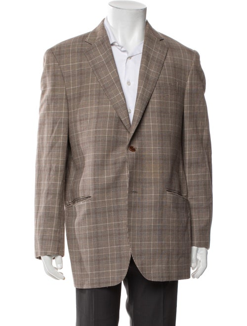 Etro Plaid Print Blazer