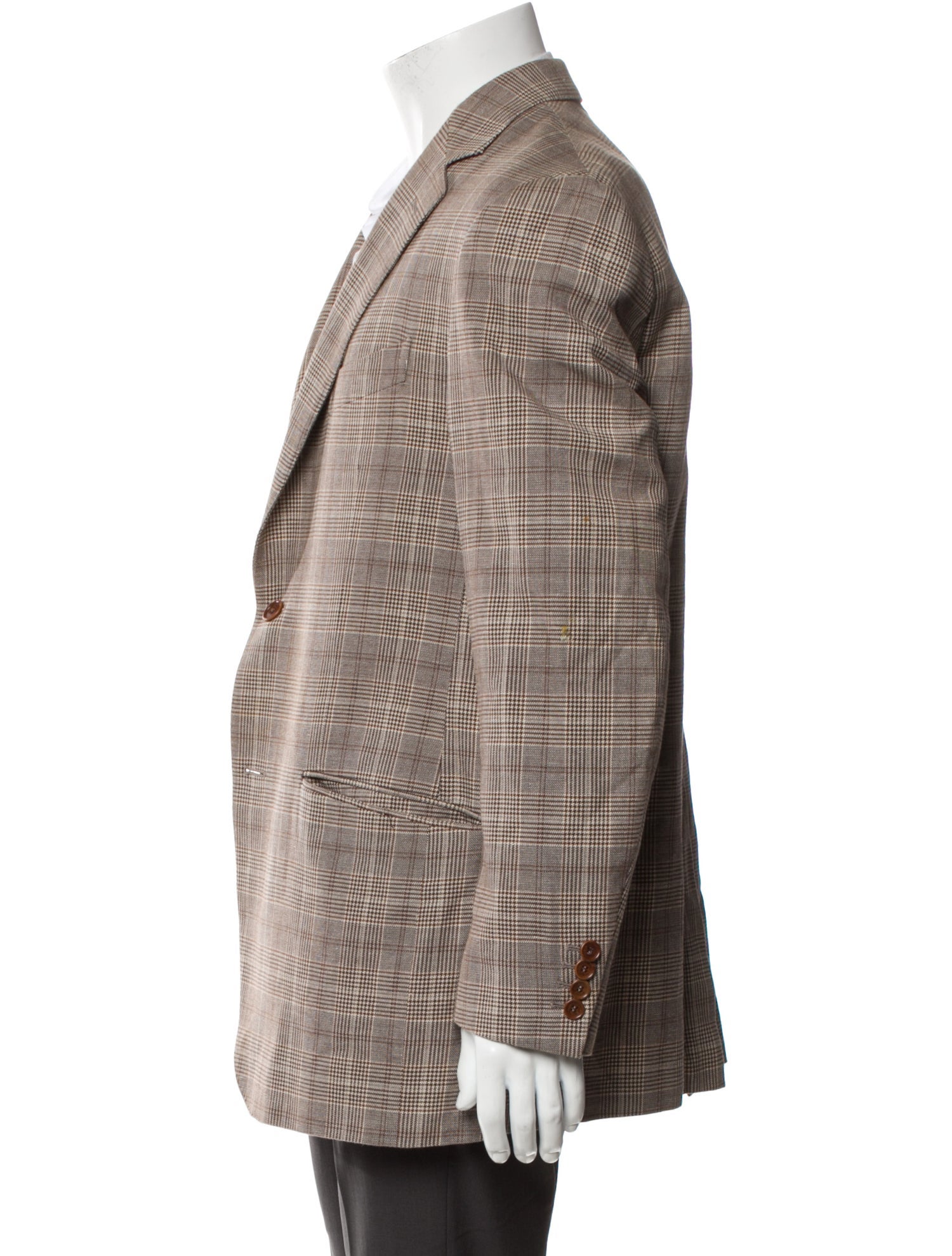 Etro Plaid Print Blazer