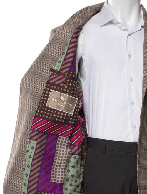 Etro Plaid Print Blazer