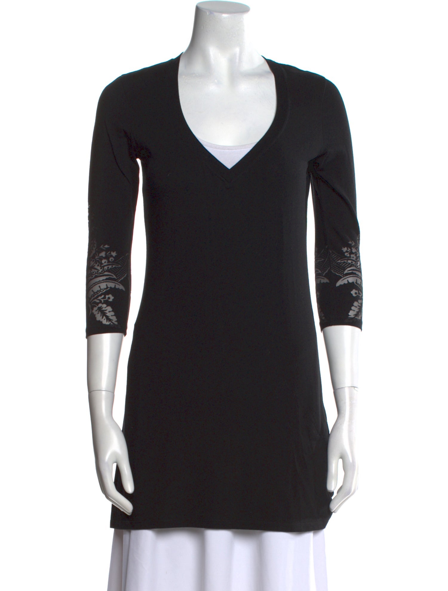 Etro V-Neck Three-Quarter Sleeve Tunic