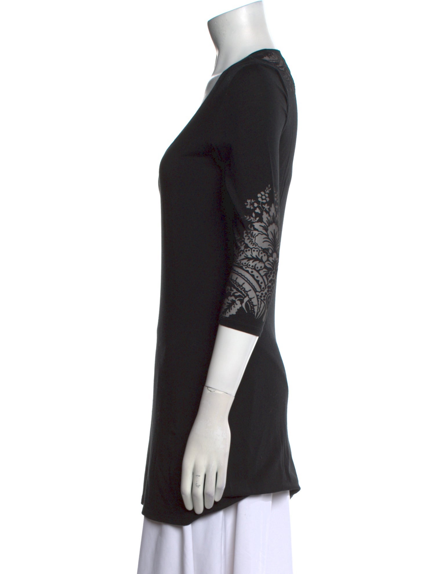 Etro V-Neck Three-Quarter Sleeve Tunic