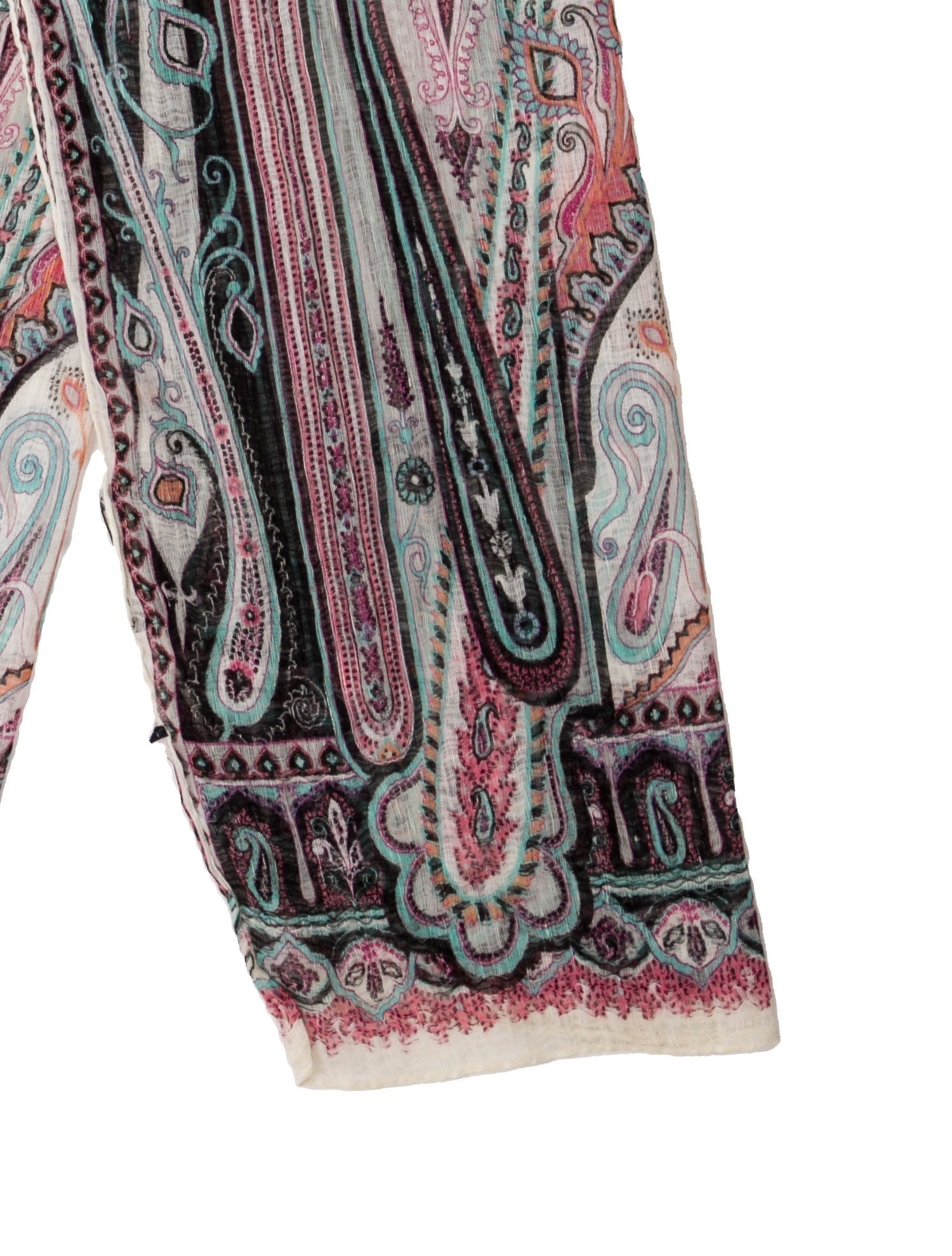Etro Silk Paisley Print Scarf